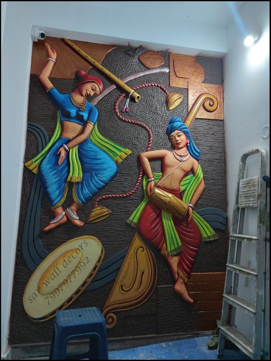 ganesha-front-elevation-mural-work